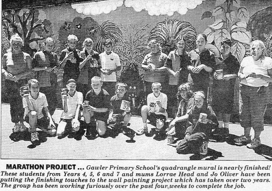 2002 â€“ Quadrangle mural completed